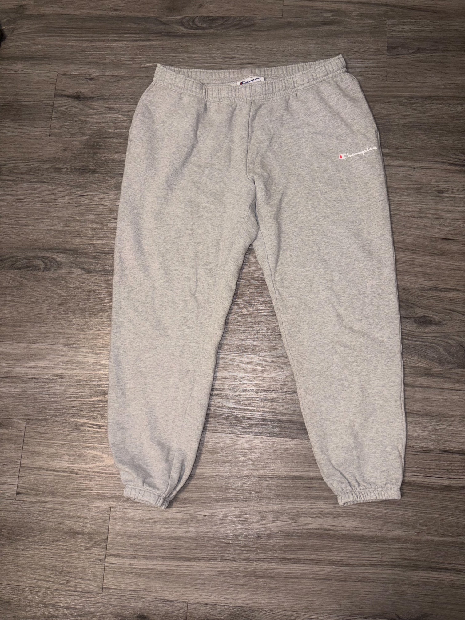 Men's Grey Champion jogger sweats size Large
