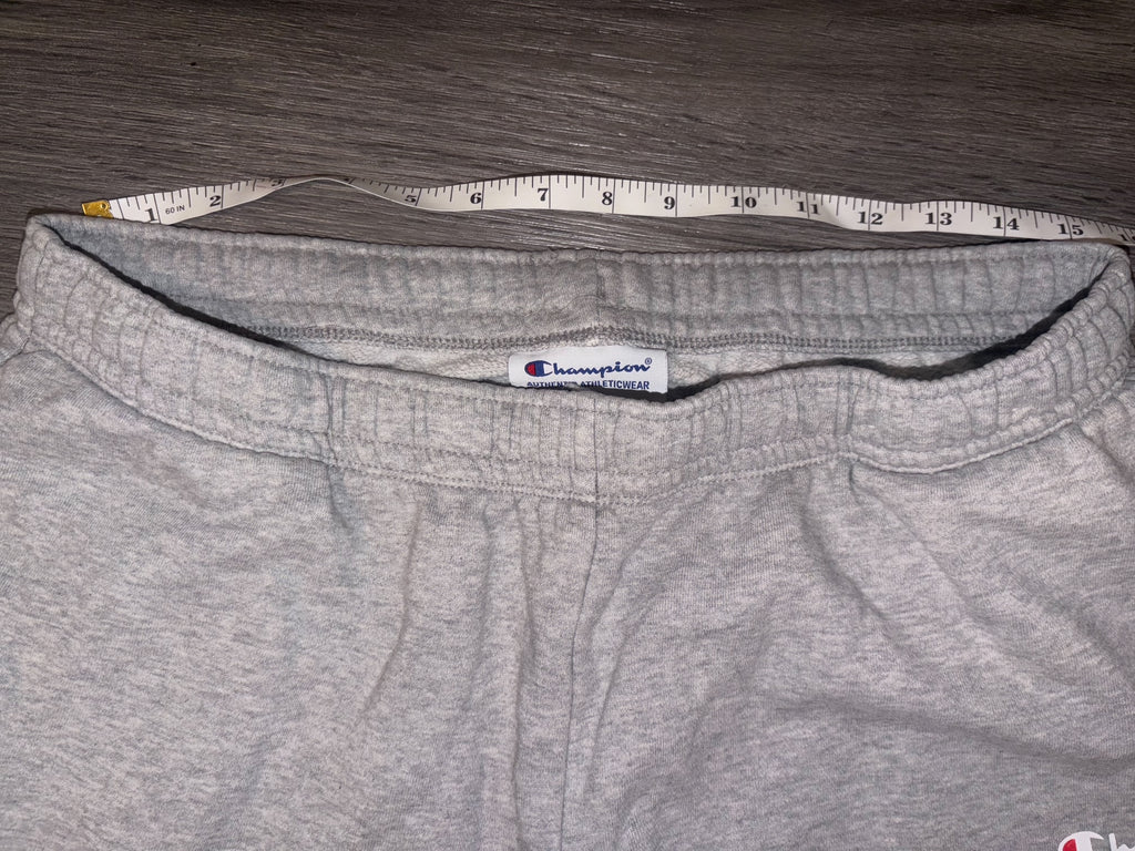 Men's Grey Champion jogger sweats size Large