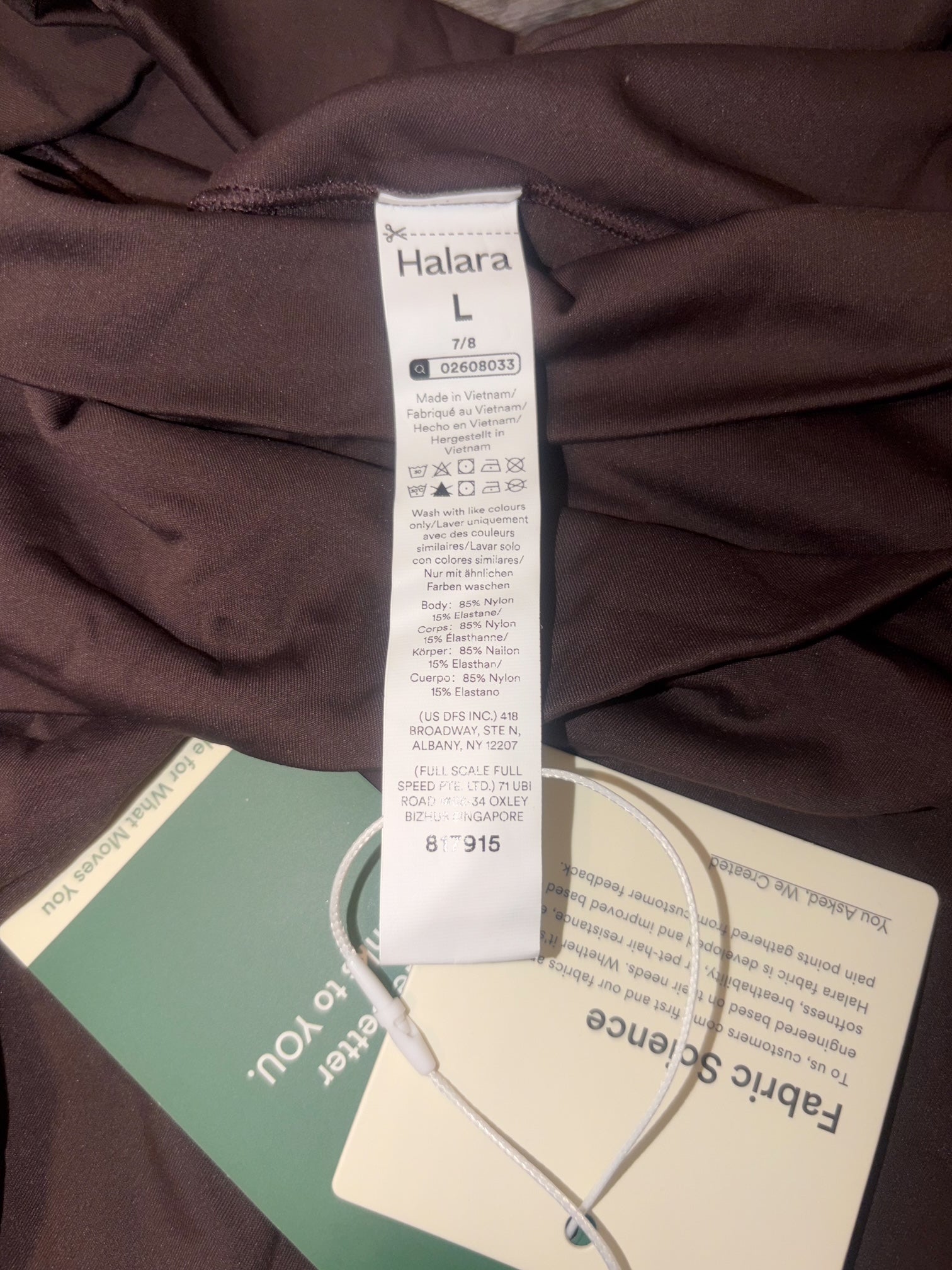 Women's Brown Halara Leggings size large NWT