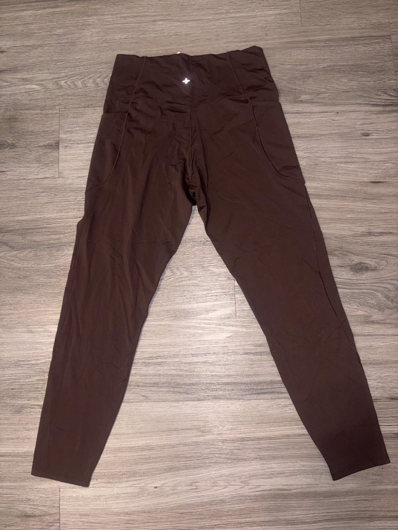 Women's Brown Halara Leggings size large NWT